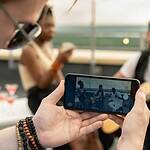 man performing for a social media video