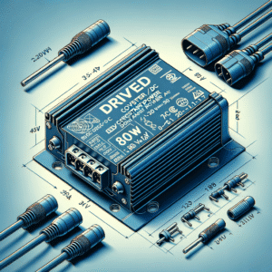 Regulador de potência de alta eficiência com acabamento em metal, foco para aplicações industriais e eletrônicas, disponibilidade de diversas opções de conexão e alta confiabilidade para sistemas de automação.