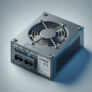 Supressor de energia industrial, fonte de alimentação com ventilador de resfriamento para uso em aplicações eletrônicas e automação industrial.