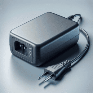 Carregador de energia AC/DC com plug europeu, 18V, 2A, para dispositivos eletrônicos e automação Industrial.