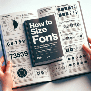 Alto: Guia de tamanhos de fontes, dicas para escolher fontes ideais, exemplos de diferentes estilos, dicas de visibilidade e legibilidade para web e impressão, foco em equipamentos eletrônicos e iluminação.
