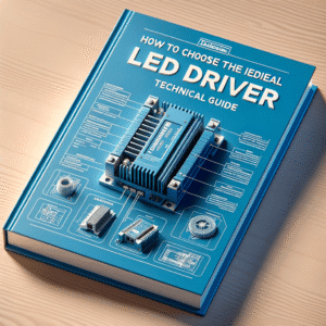 Selo de LED driver e componentes eletrônicos relacionados, destaque para qualidade e inovação em soluções de alimentação para produtos eletrônicos industriais.