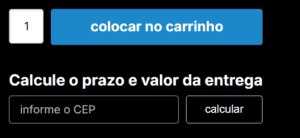 cep e carrinho