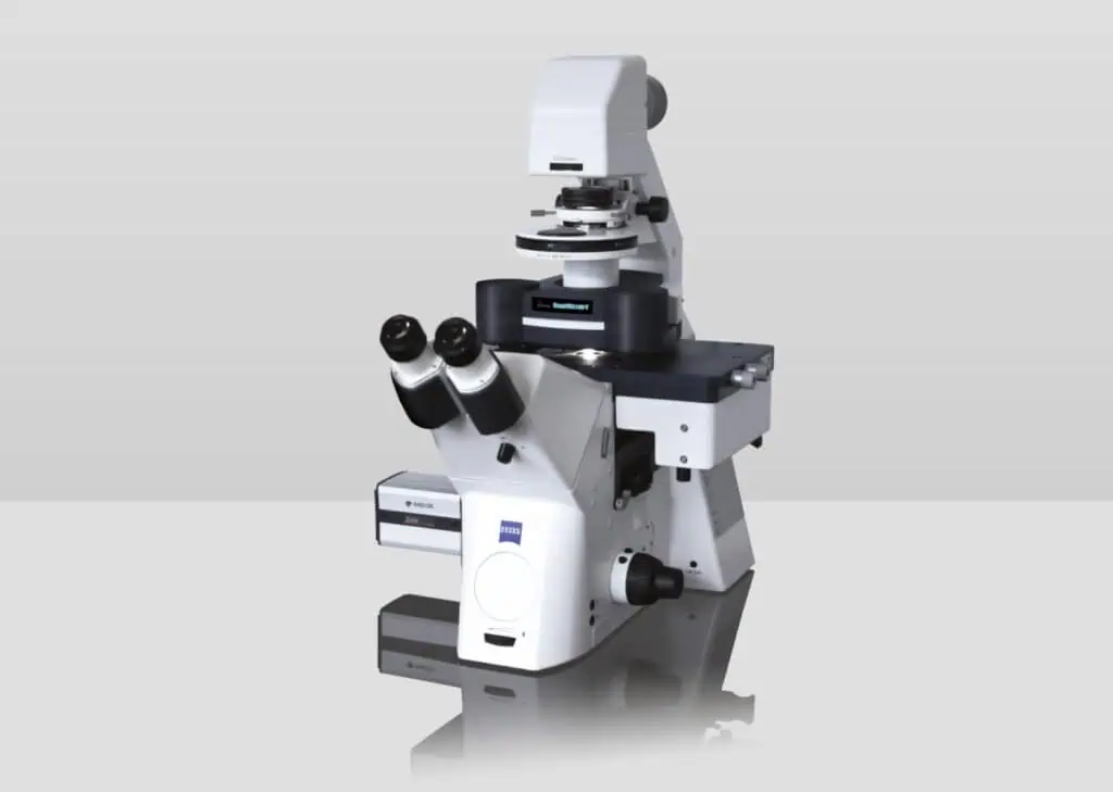 Atomic Force Microscope used in life sciences research, highlighting the JPK NanoWizard V with advanced fast scanning capabilities.