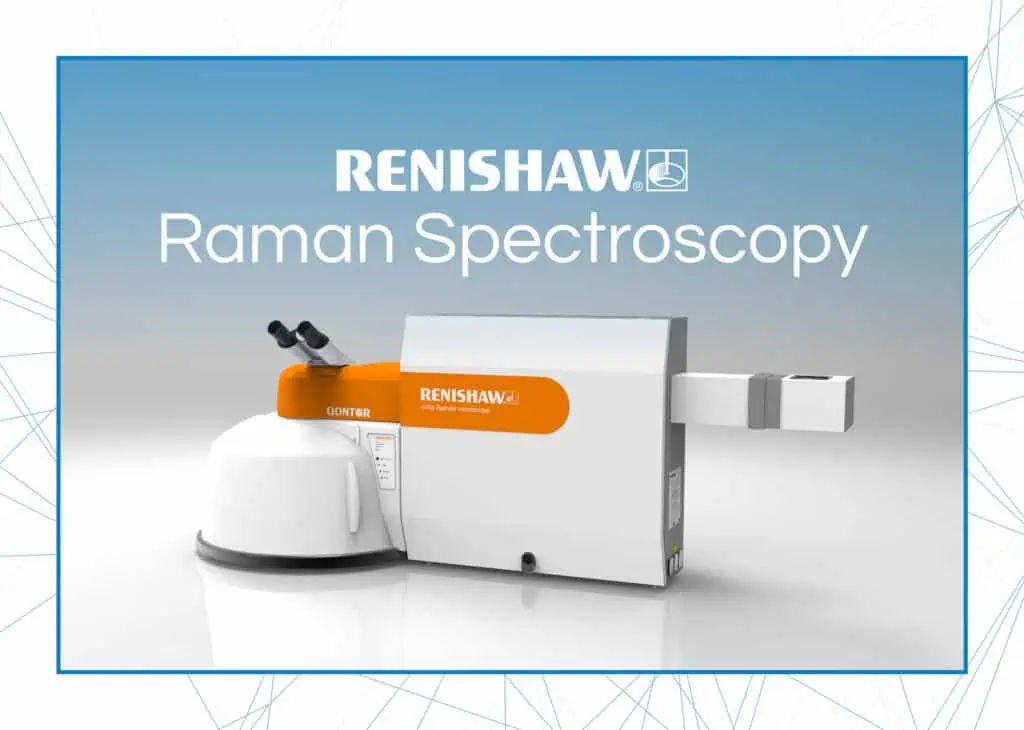 Renishaw Raman spectroscopy instrument from BlueScientific, highlighting precision chemical characterisation for advanced materials analysis.