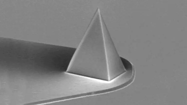 Nanoindentation tip used for nanoscale mechanical testing and surface characterisation