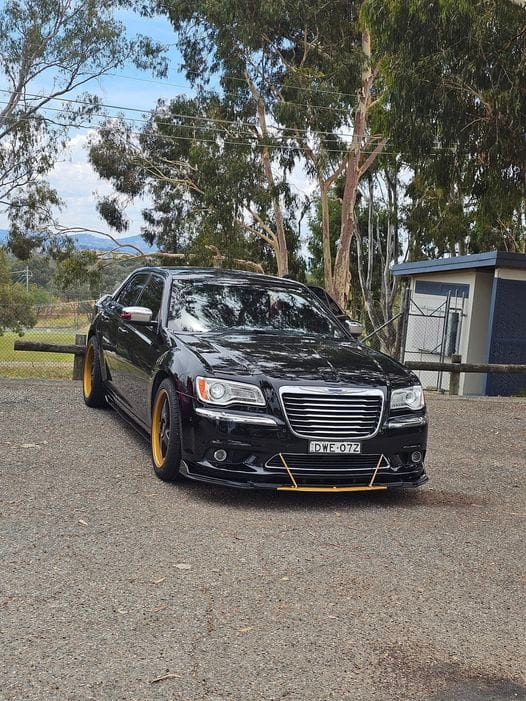 Black Car with gold accents