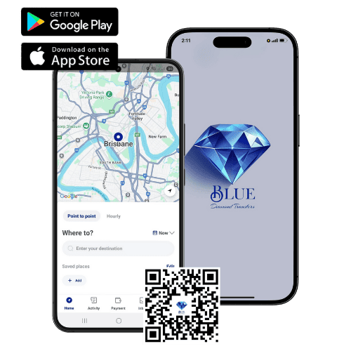 Download the Blue Diamond Transfers Passenger App
