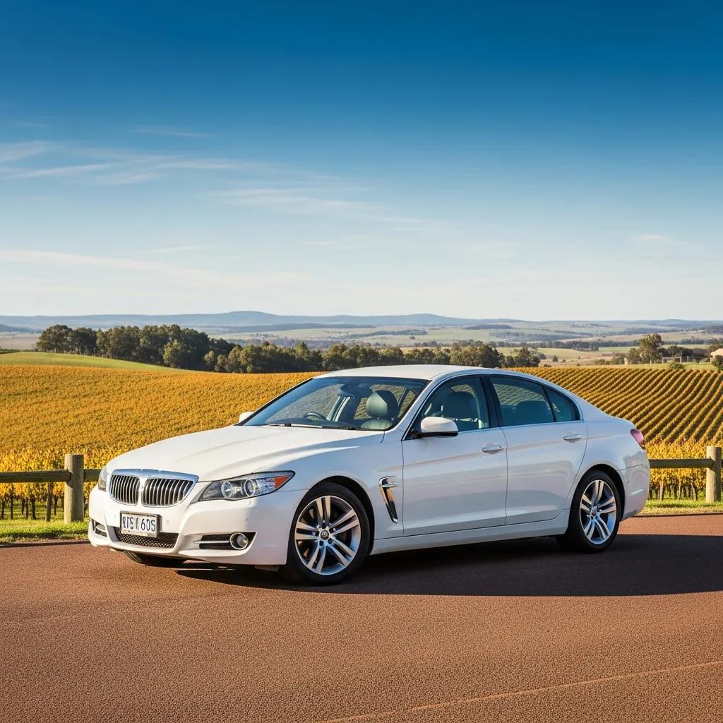 Luxury transfer vehicle in scenic Orange NSW, representing professional transportation services