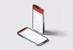 blast alliance xplolog isometric perspective view phones both screens only animated 1