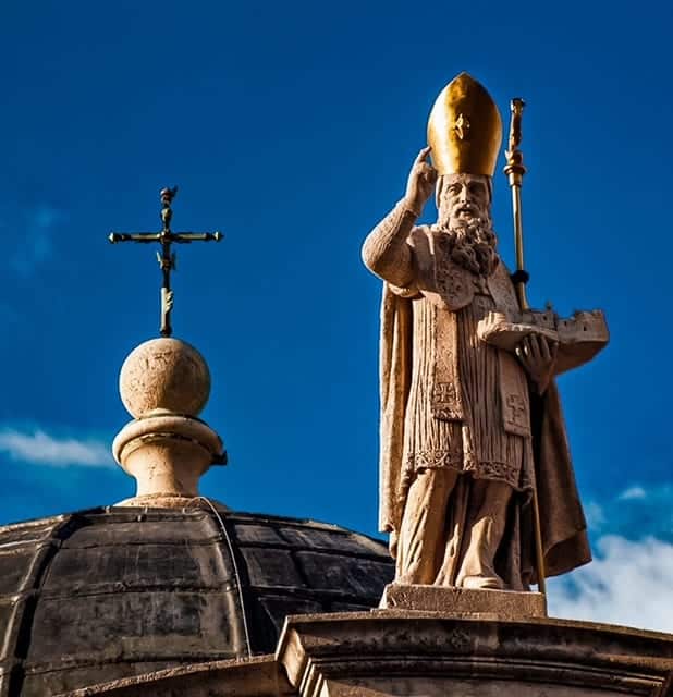 Statue of Saint Blaise in Dubrovnik