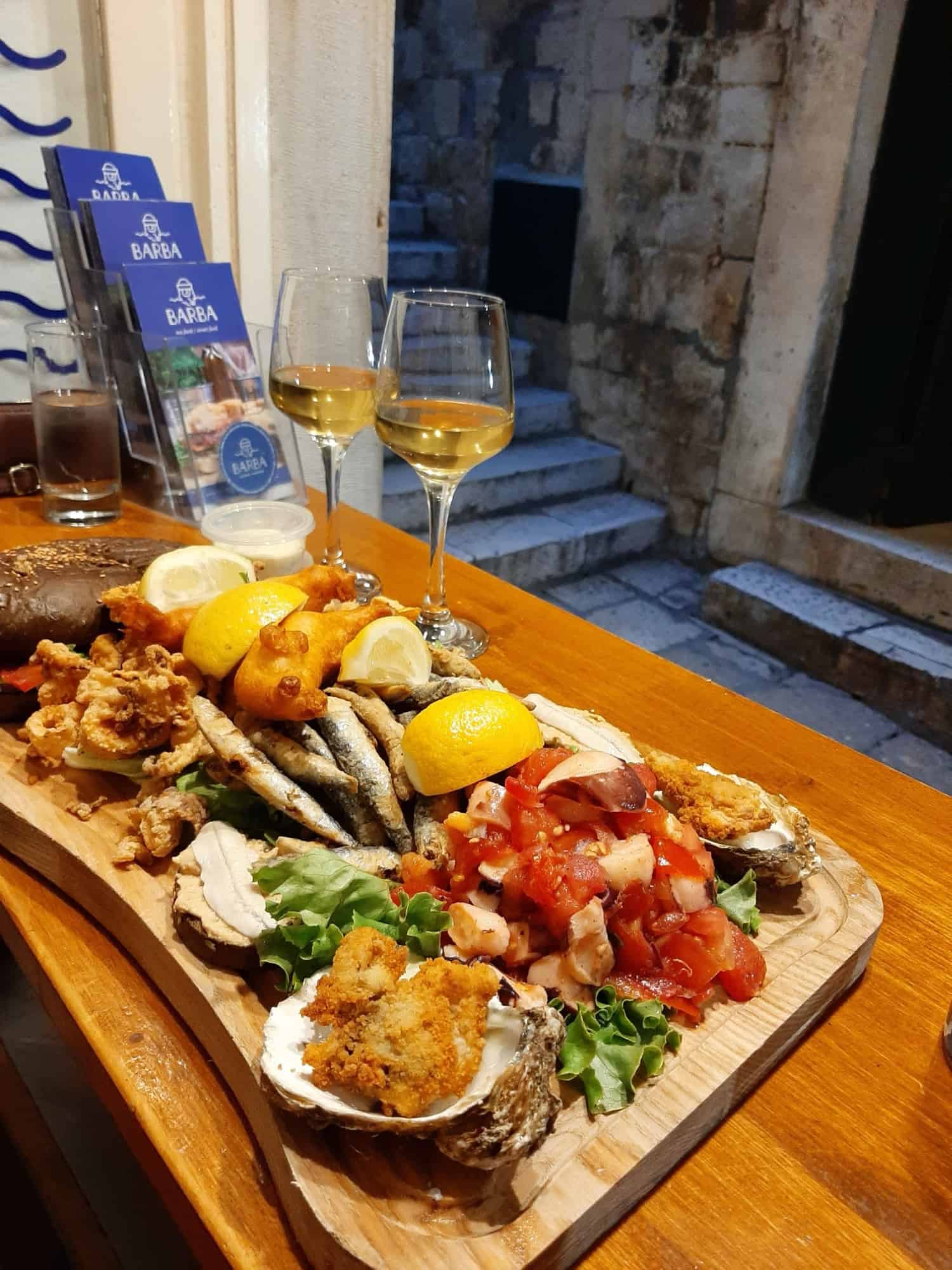 Great seafood Burgers at Barba Dubrovnik 