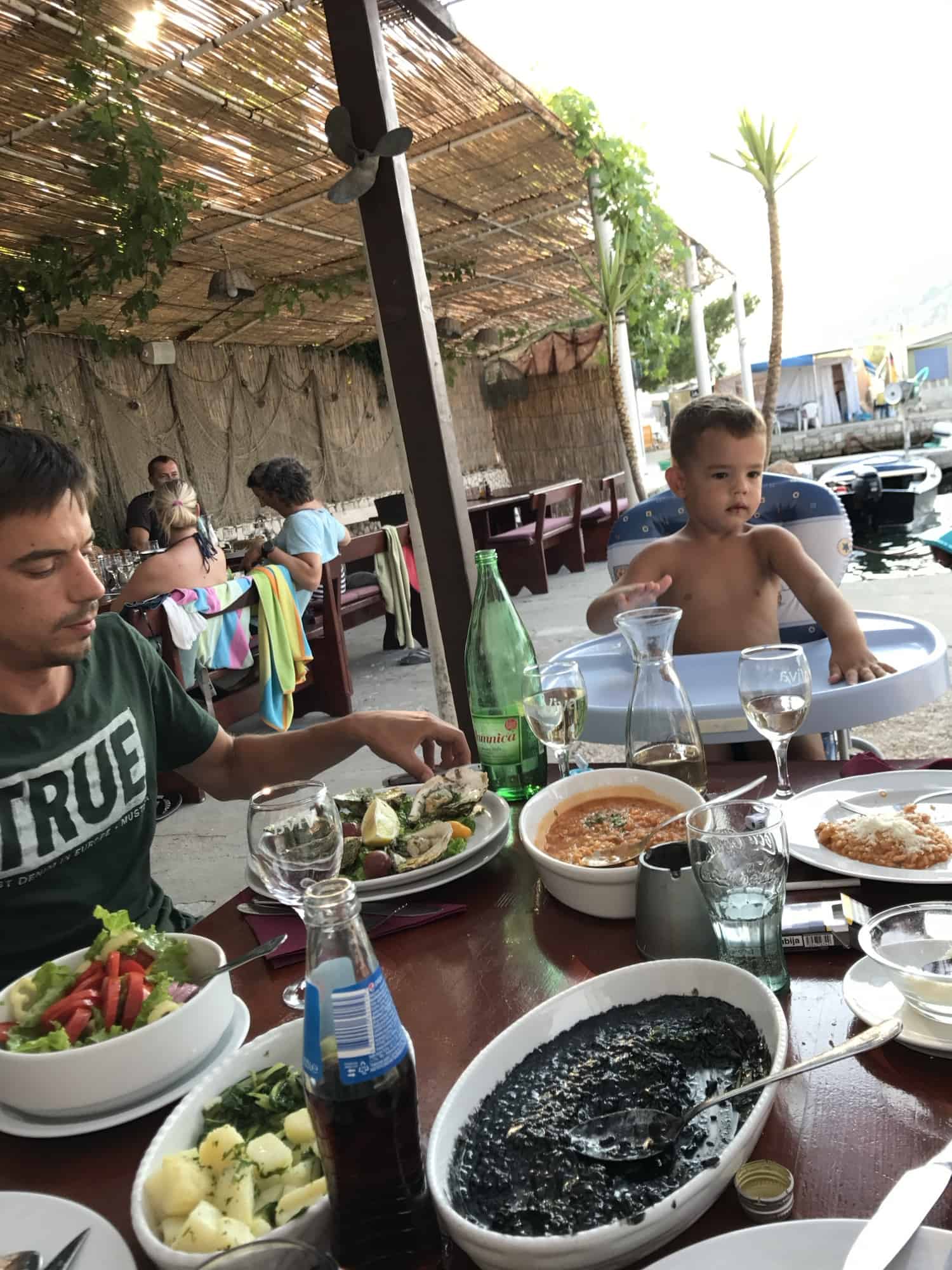 Delicious seafood at Ficovic Hodilje