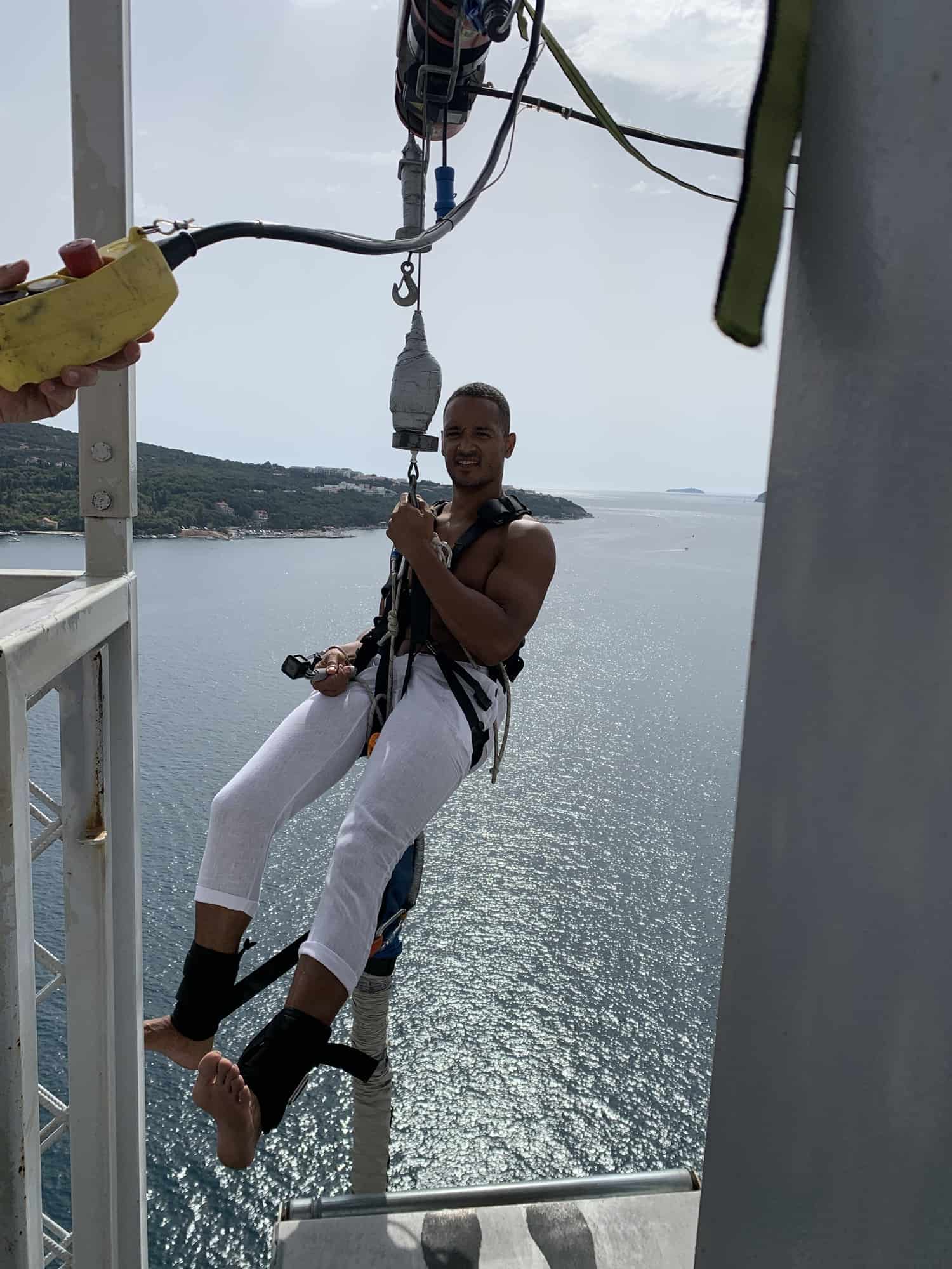 Bungee jumping Dubrovnik bridge