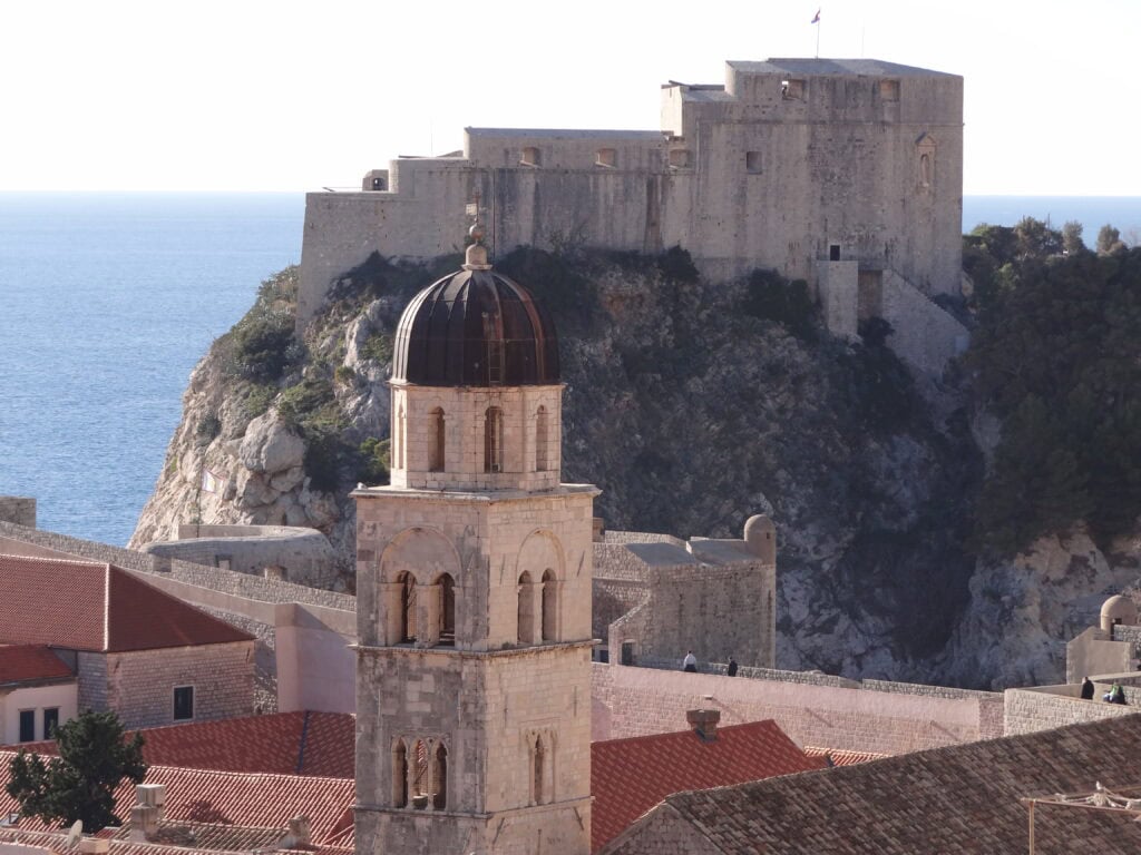 Lovrijenac Fort in Dubrovnik, a historic fortress overlooking the Adriatic Sea, it is included with the Dubrovnik Pass.
