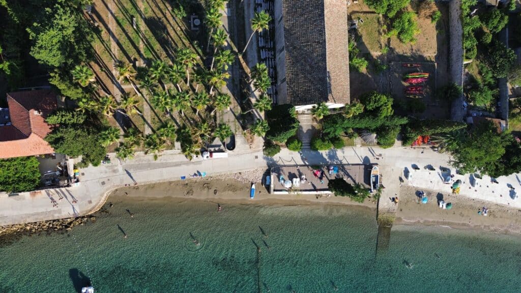 Lopud Island with turquise sea 