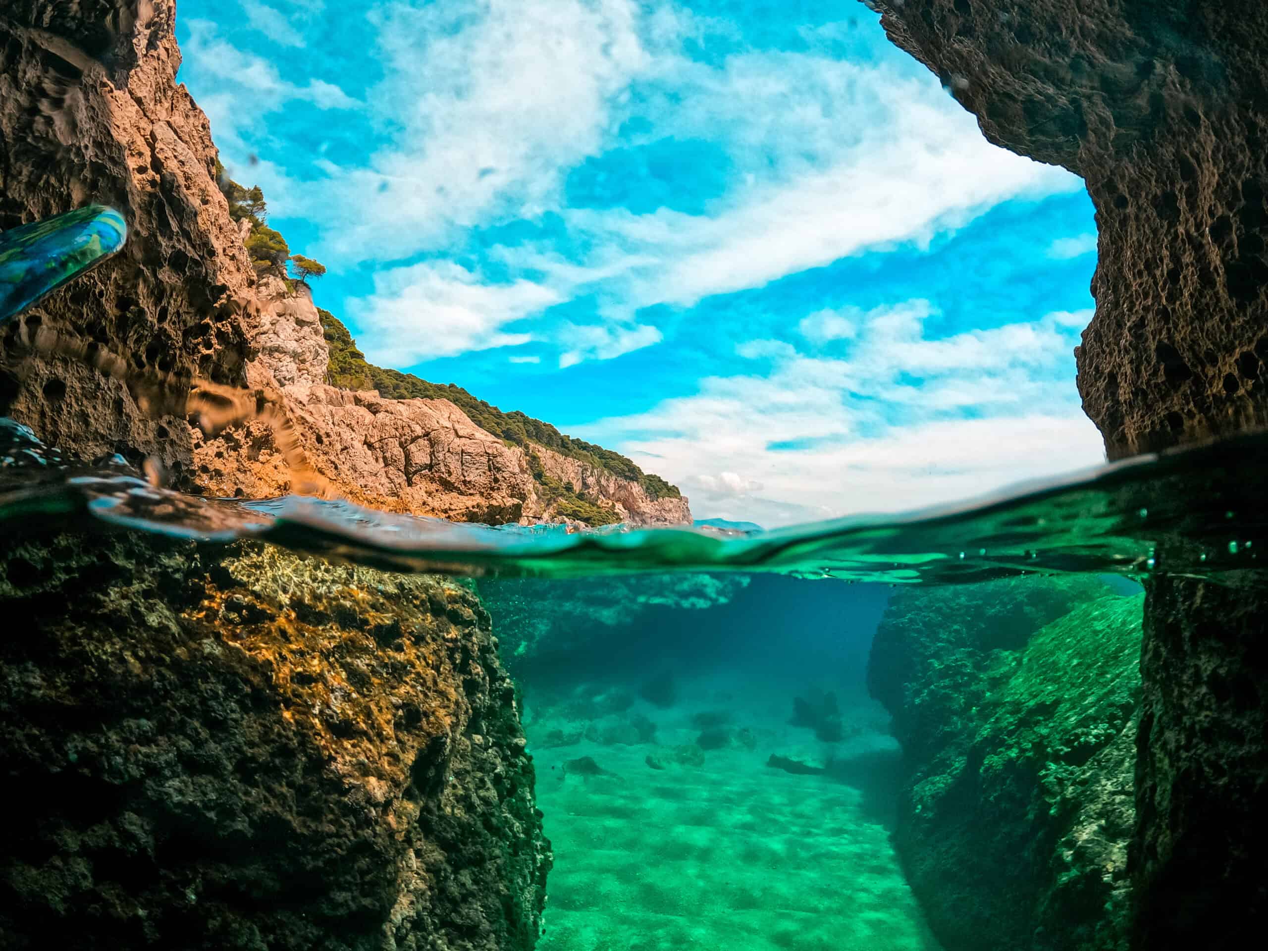 Diving in the Three Caves Passage: Underwater Adventure on Dubrovnik boat tours