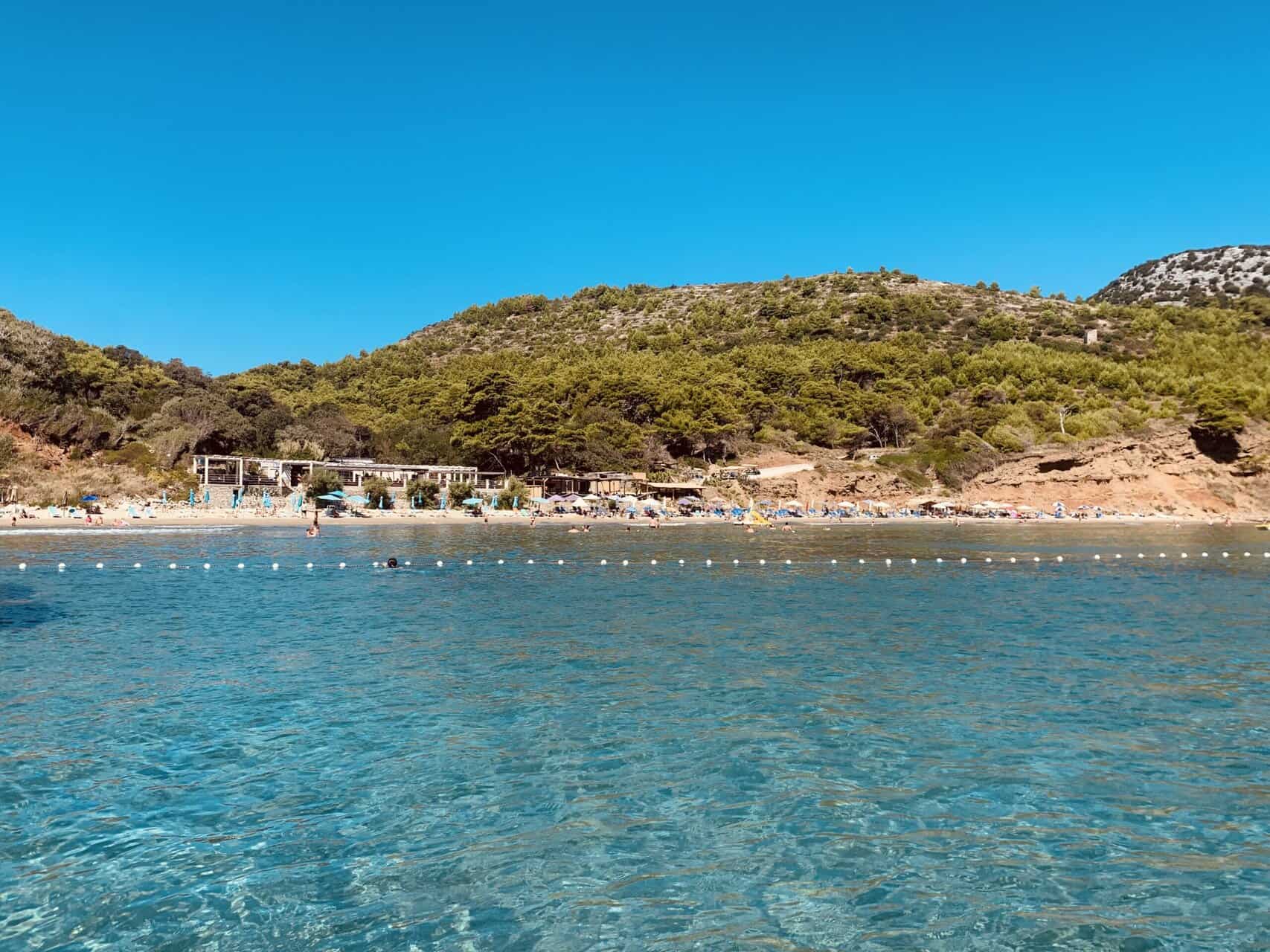 Crystal water at Šunj Beach near Dubrovnik