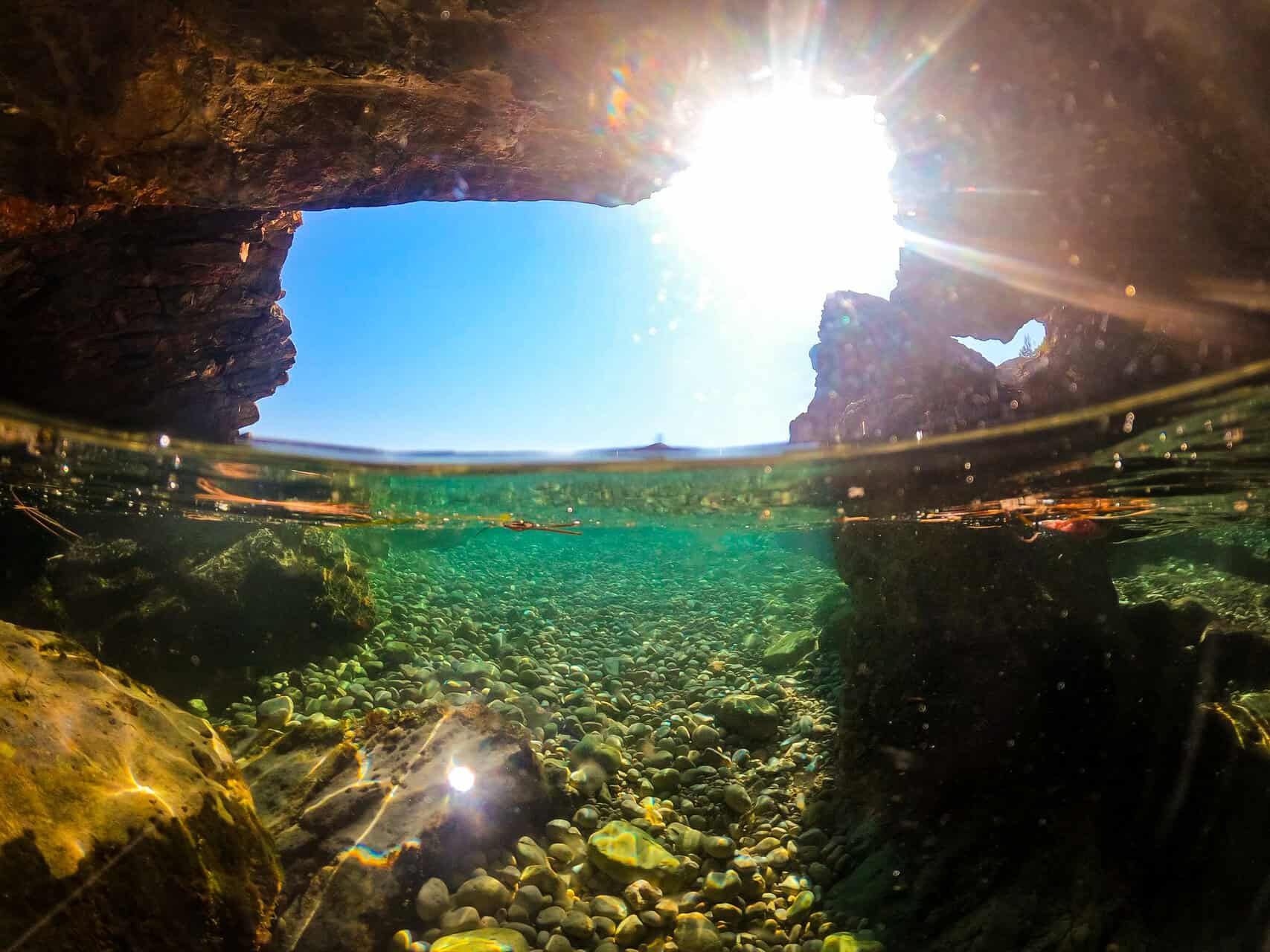 Snorkeling in a hidden lagoon near Dubrovnik’s coastline