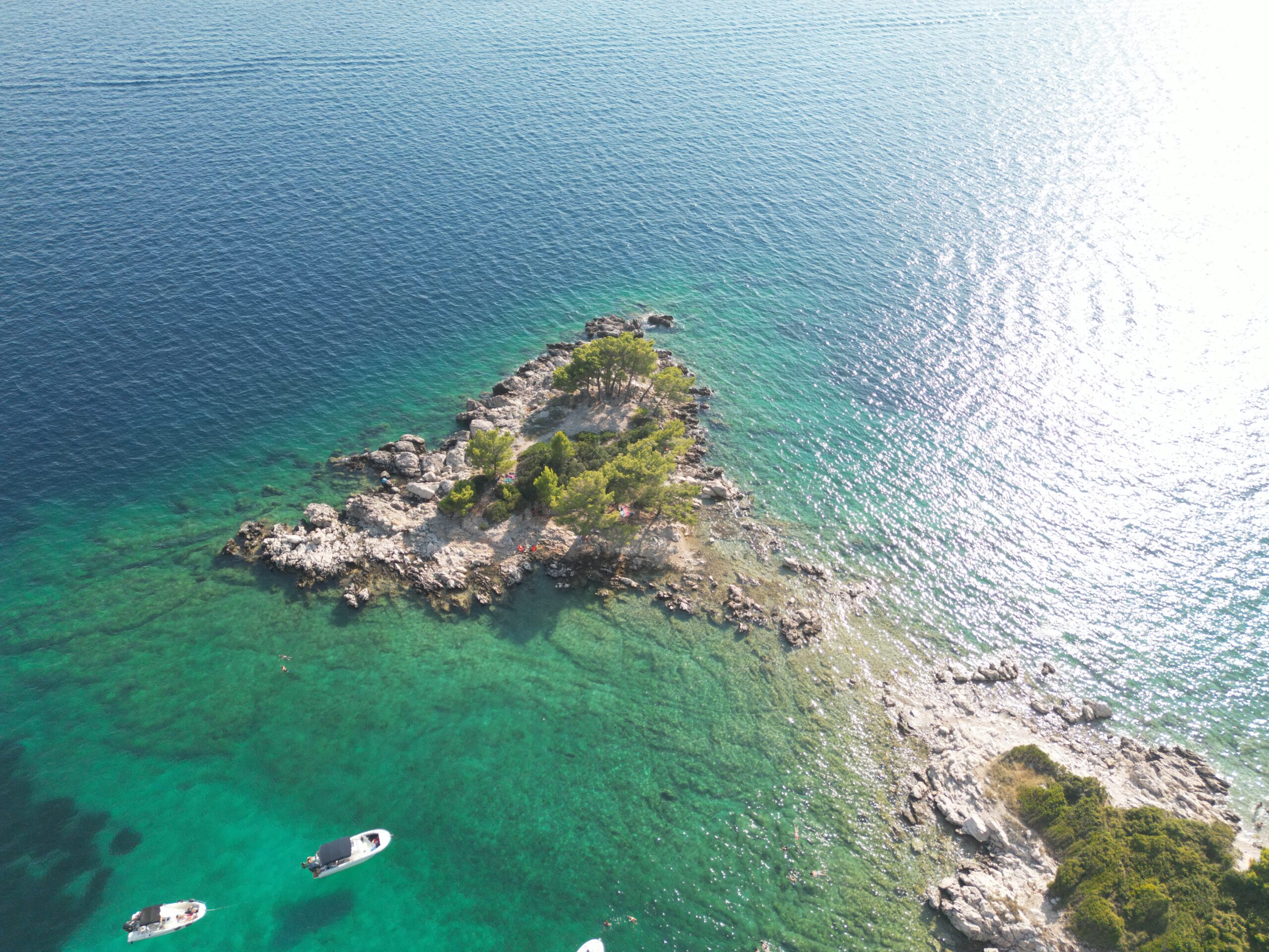 Hidden Sikirica bay near Dubrovnik