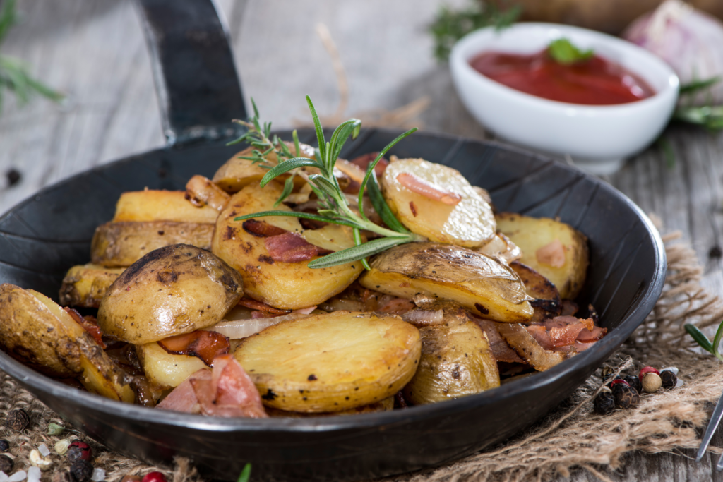 Crispy Skillet Fingerling Potatoes