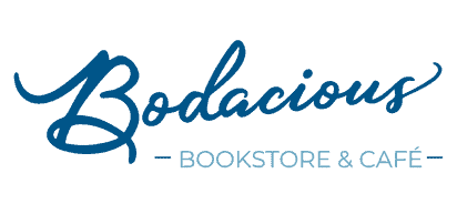 Bodacious Shops NAV Bookstore Header - vibrant bookstore and café signage with inviting atmosphere for book lovers and coffee enthusiasts.