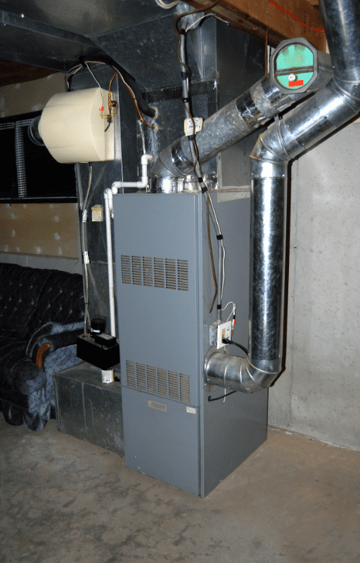 Old Furnace unit in basement