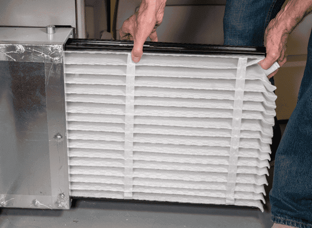 Few Furnace filter being replaced