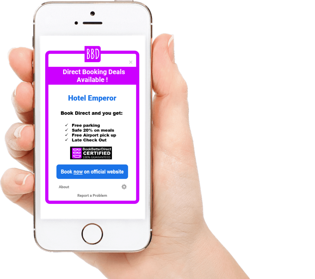 one tap away from more direct bookings