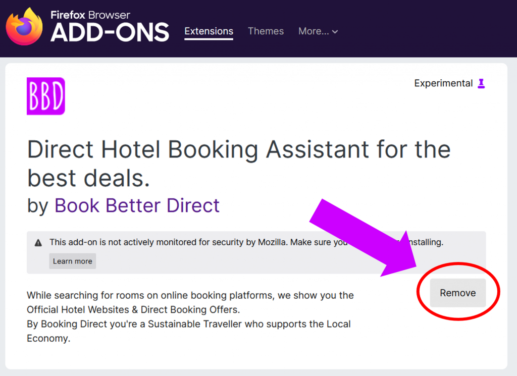 How to intall the BookBetterDirect browser extension