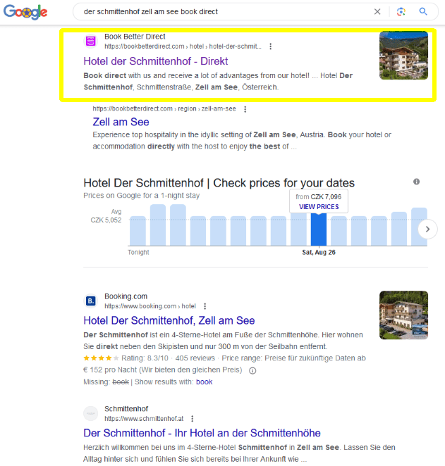 second website to promote your hotel