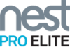 Nest Pro Elite logo with "nest" in gray, "PRO" in blue, and "ELITE" in black, representing a professional certification or partnership program.