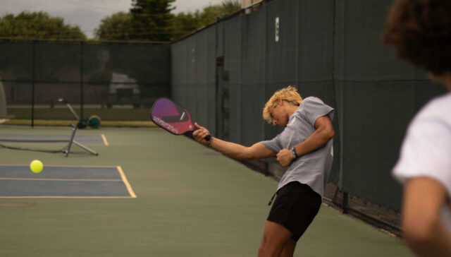April Pickleball Programs at Bay-O-Vista: Learn, Improve, and Play with Diane Palia 1 Diane Palia teaching pickleball techniques at Bay-O-Vista Swimming and Tennis Club in San Leandro