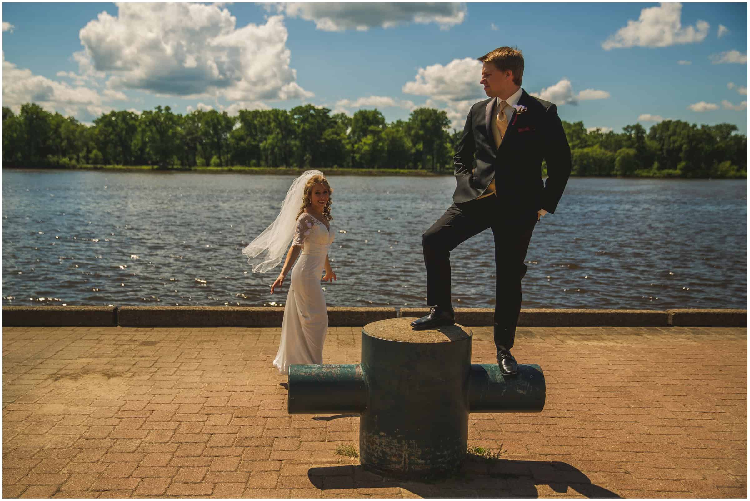 la crosse center riverside wedding box car photography