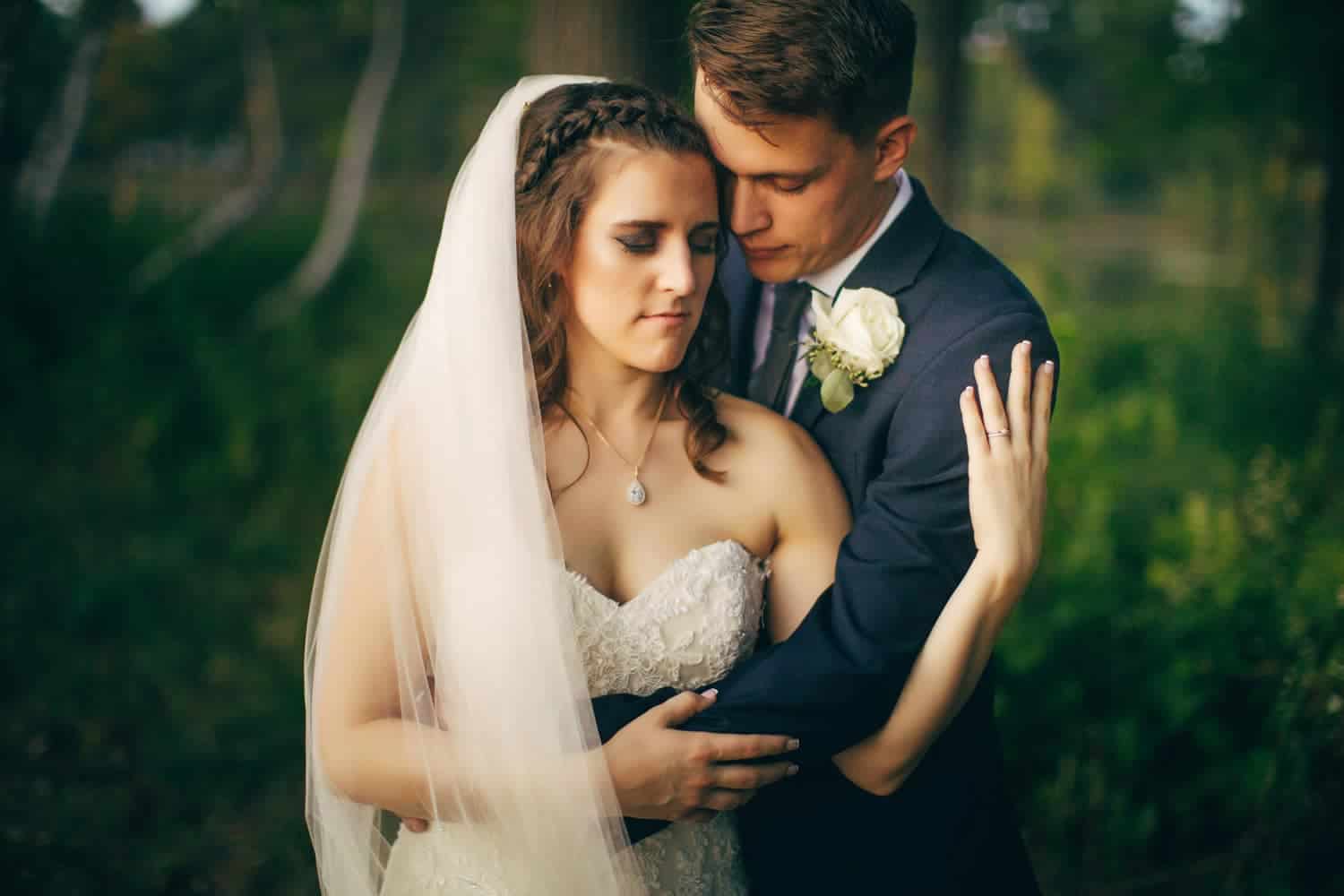 couple intimately close