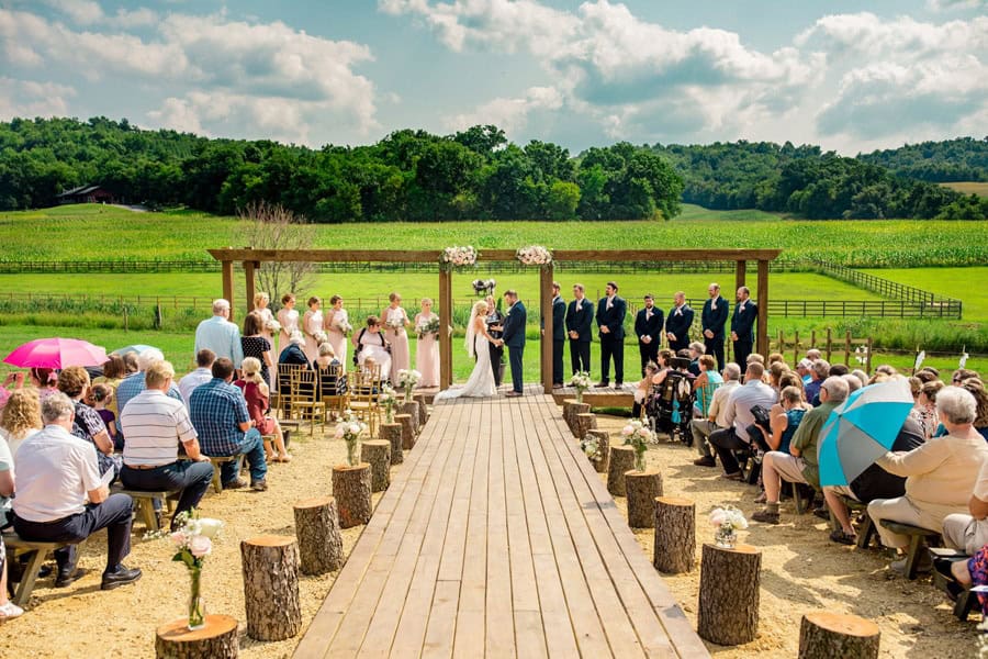 On a whim Barn Wedding
