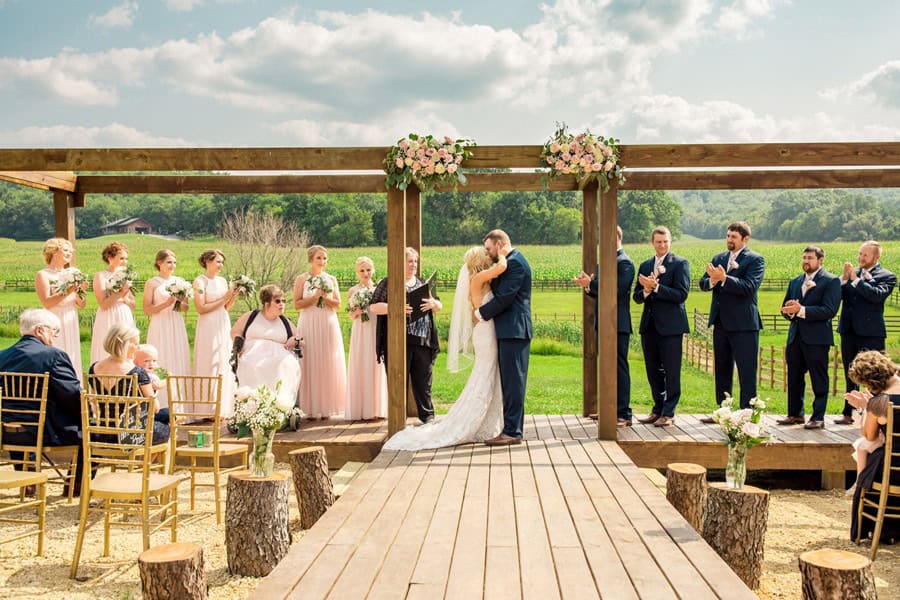 On a whim Barn Wedding