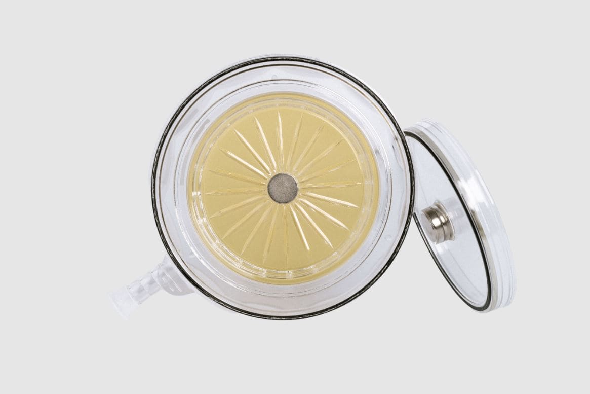 amostrador microbiológico de uso único