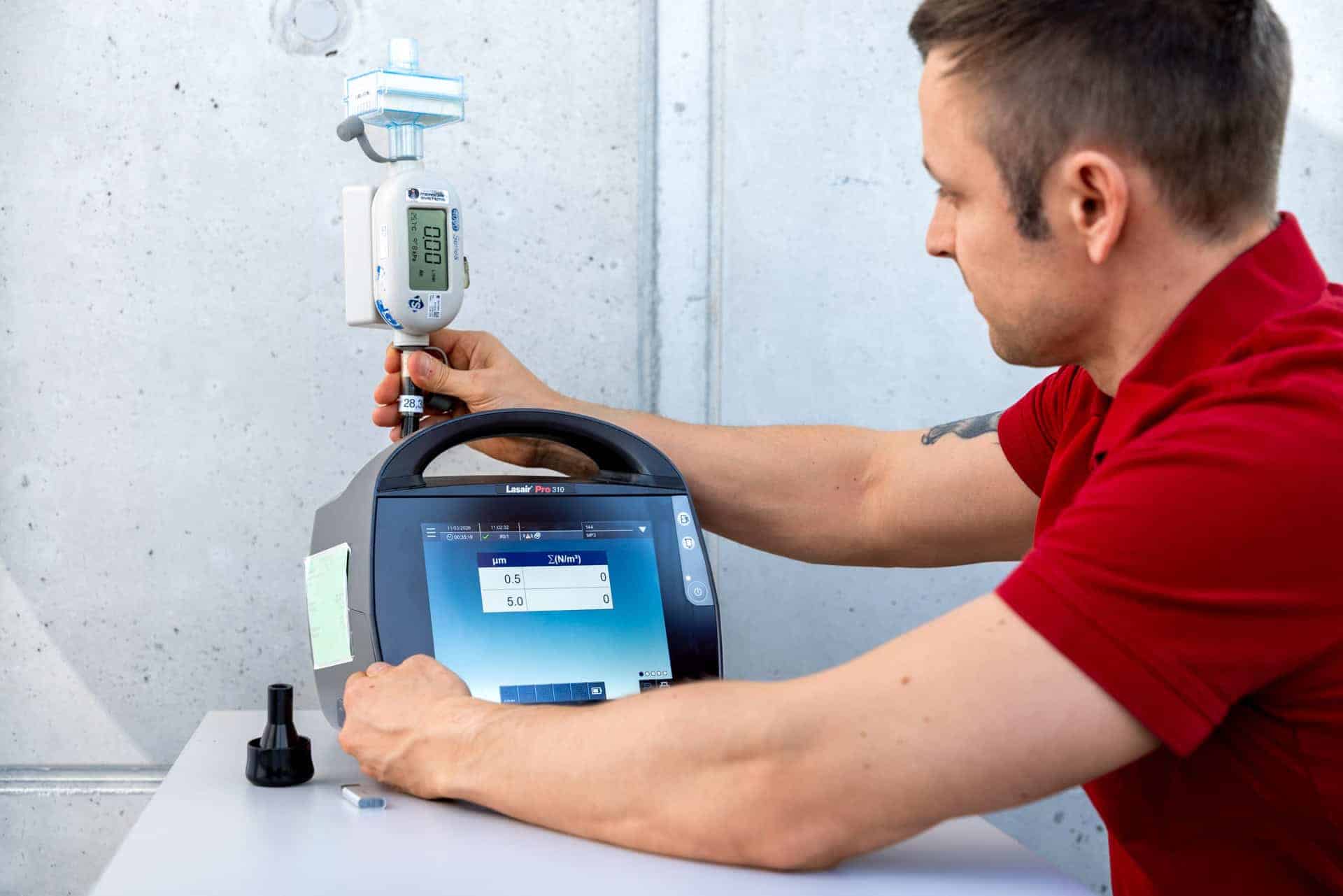 PMS Particle Counter Calibration and Service
