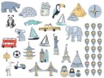 World Map Sticker S