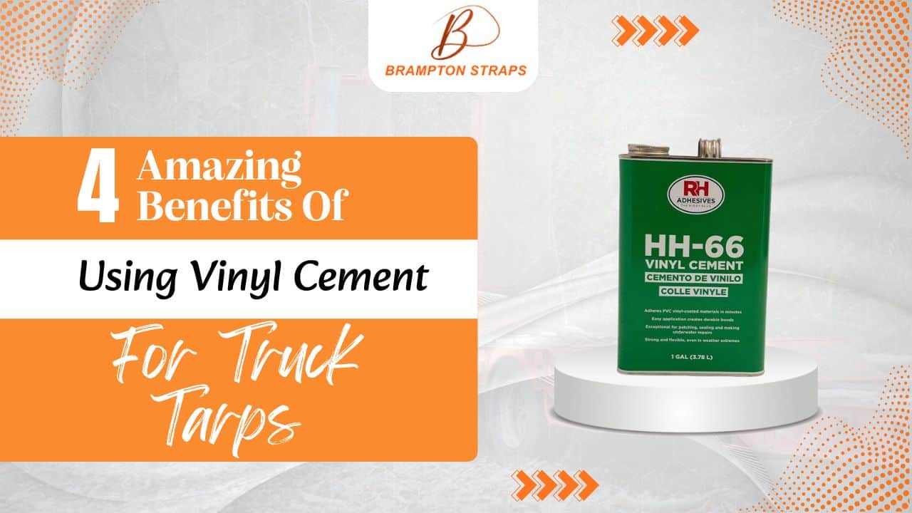 Vinyl cement for truck tarps - durable, water-resistant, easy to apply, & ideal for tarp waterproofing.