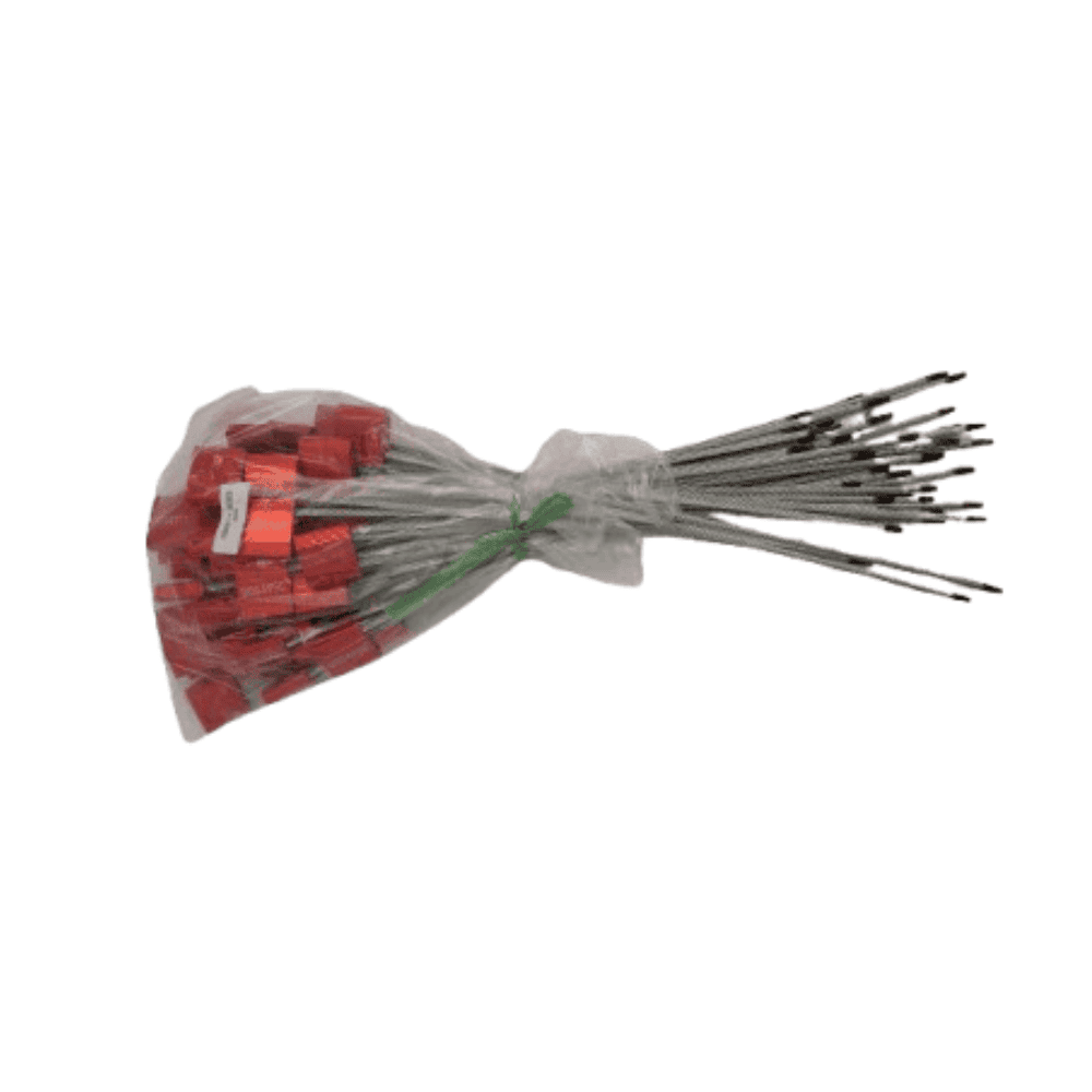 Red electrical wire nuts bundle for electrical connections and wiring safety.