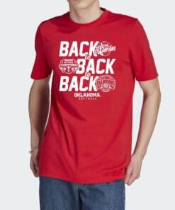 Oklahoma Softball Back to Back to Back Tee Shirt