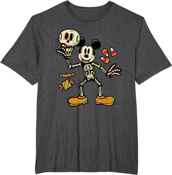 Disney 100 Mickey Mouse Skeleton Costume Halloween D100 T-Shirt - Image 16