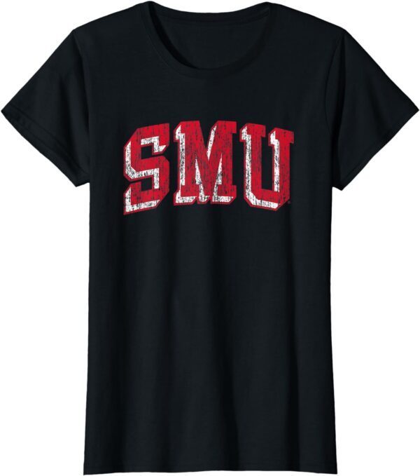 SMU Mustangs Retro Arch T-Shirt - Image 7