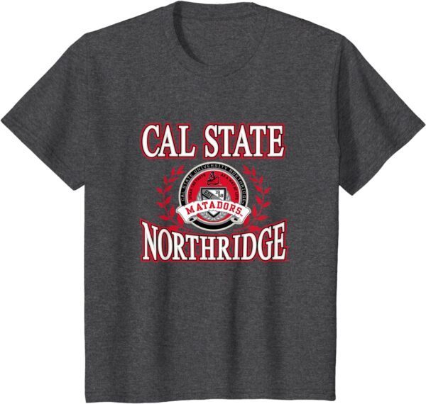 Cal State Northridge Matadors Laurels Logo T-Shirt - Image 10
