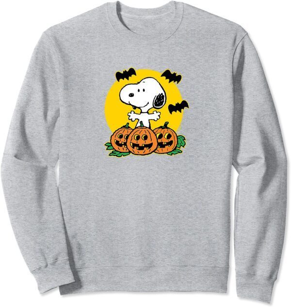 Peanuts - Snoopy Pumpkin Patch Halloween Sweatshirt - Image 2
