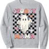 Groovy Spooky Mama Retro Halloween Ghost Spooky Mom Vintage Sweatshirt