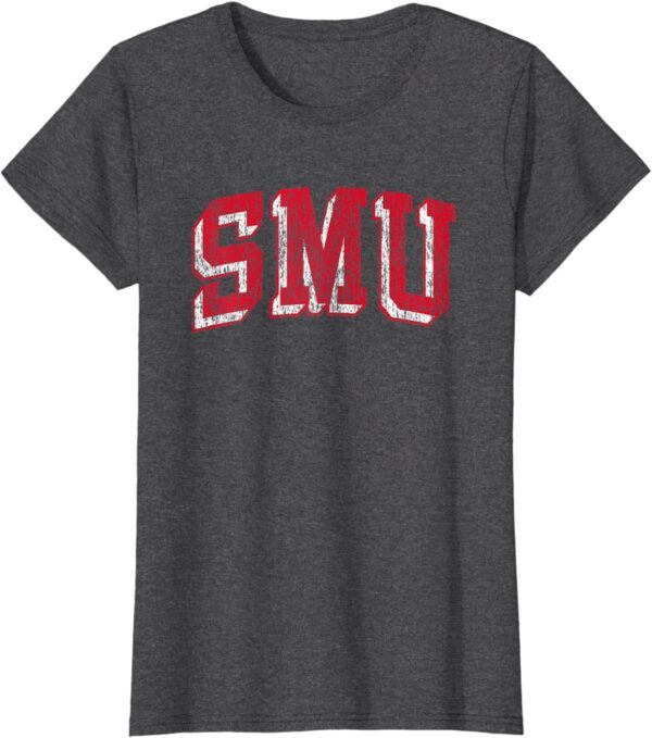 SMU Mustangs Retro Arch T-Shirt - Image 6