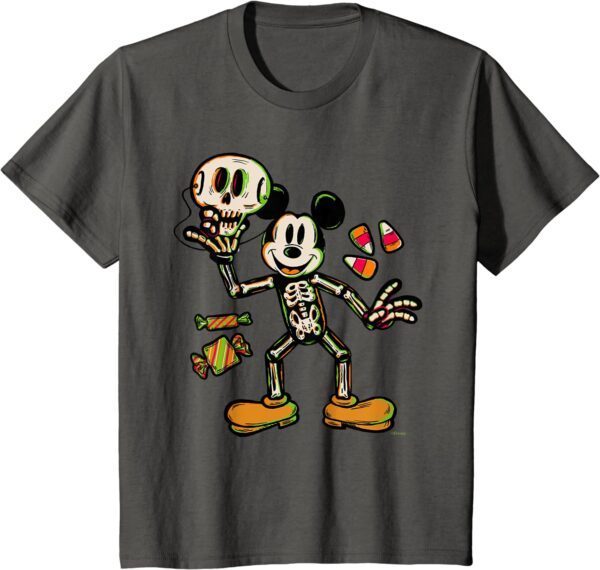 Disney 100 Mickey Mouse Skeleton Costume Halloween D100 T-Shirt - Image 40